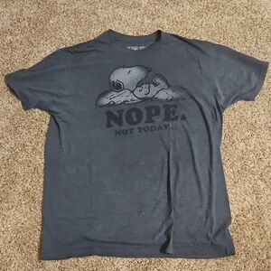 Peanuts Snoopy Graphic Men's T-Shirt - Blue Mens Large